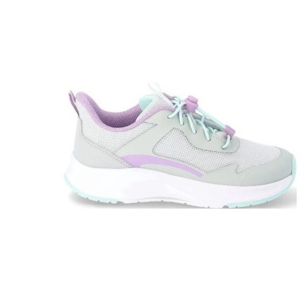 Athletic Works Teen Girl Bungee Mesh Jogger Sneakers Grey-multi Size 6 NWT - Picture 2 of 5